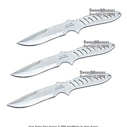 Set of 3 US Army Ranger Throwing Knife