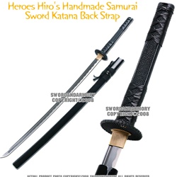 Handmade Hatamoto Samurai Sword Katana With Back Strap