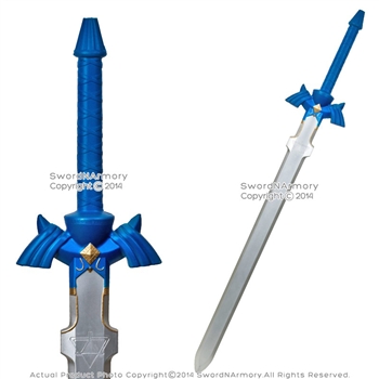 41" Blue Zelda Foam Swod Hero Link Hylian Fantasy Katana LARP Cosplay Roleplay