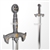 42" Medieval Knights High Density Foam Crusader Sword LARP Renaissance Cosplay