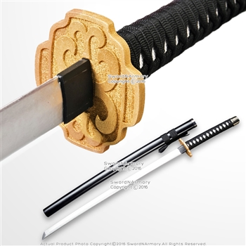 SparkFoam Fantasy Anime Samurai Katana Foam Toy Sword with Scabbard LARP BRN