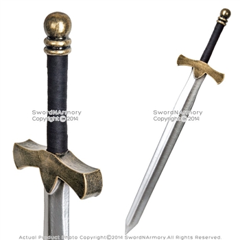 36" Fantasy Dark Knight Arming Sword LARP Foam Latex Video Game Weapon Cosplay