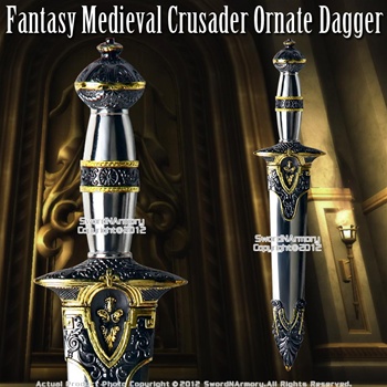 Historical Roman Dagger Fantasy Medieval Crusader Short Sword Knight Knife