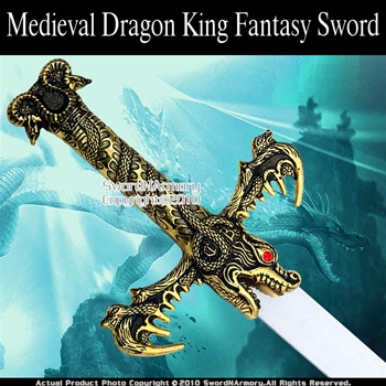 Hand And A Half Dragon King Medieval Fantasy Sword