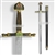 40" Knight Gryphons Medieval Arming Sword Stainless Steel Blade with Scabbard