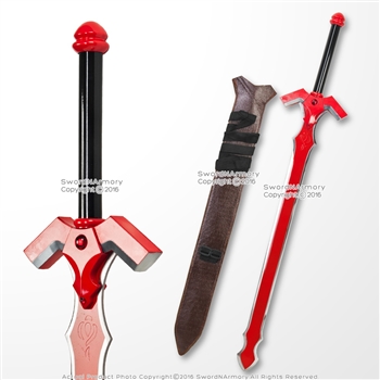 41" Red Fantasy Salamander Alfheim Online Gram Demonic Sword Cosplay Anime LARP