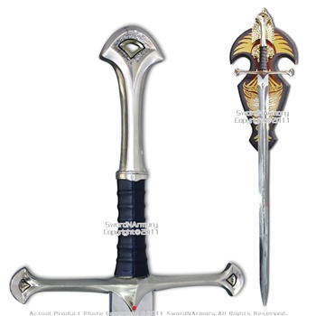 Strider Medieval Knight's Long Sword with Plaque