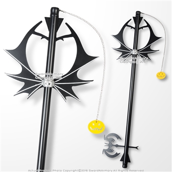 Key Sword Kingdom with Light Chain Hearts Pumpkin head Cosplay Halloween Blade