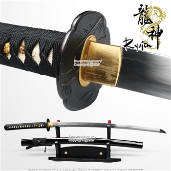 Munetoshi Iaito Sword Samurai Training Katana Unsharpened with Crane Tsuba