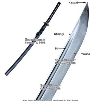 Damascus Blade Samurai Katana Sword Sharp Functional