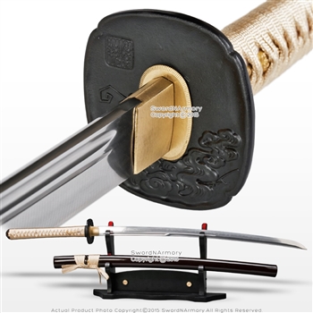 Ryujin T10 Differentially Hardened Unokubi Zukuri Katana Handmade Samurai Sword