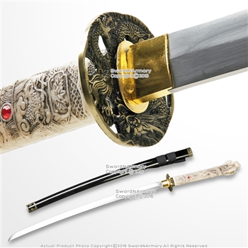 Black Open Mouth Dragon Highland Connor MacLeod Fantasy Katana Sword Replica