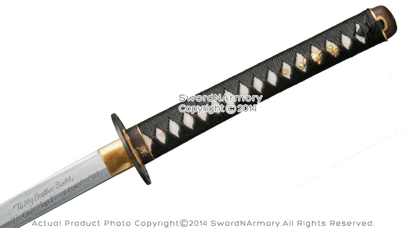 Limited Handmade Kill Bill Budd's Sword Autographed Sharp Blade Special  Edition