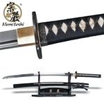 Munetoshi 2nd Gen Mokko Handmade Katana Samurai Sword T10 Blade Crane Tsuba