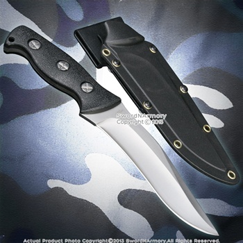 Tactical Fixed Blade Knife Full Tang Hunting Survival Dagger w/ ABS Shealth