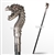 37" Fantasy Fury Dragon Detachable Metal Head Walking Cane Gentlemen's Stick