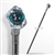 34" Fantasy Hawk Talon Claw Blue Ball Head Handle Walking Cane Stick