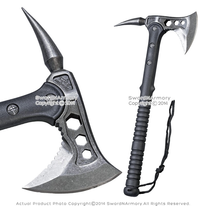 Tactical Sruvival Axe Multi USe Camping Hiking Hachet with Spike