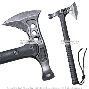 Tactical Sruvival Axe Multi USe Camping Hiking Hachet with Hammer Polymer Handle