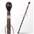 36' Solid Wooden Walking Cane Round Top Gentlemen's Spiral Fluted Walking Stick