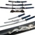 4 Pcs Dragon Slayer Samurai Katana Sword Set Blue