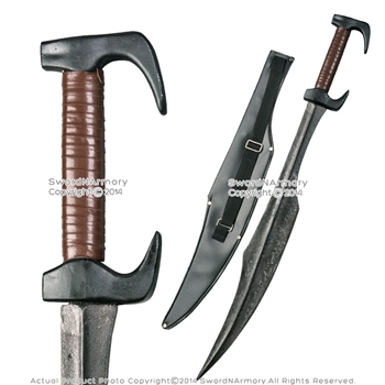 35" Greek King Spartan Warrior Sword with Artifical Leather Carrying Sheath