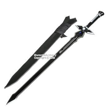 43" Sword Art Online Kazuto Kirigaya Kirito Black Sword Steel Cosplay Prop New