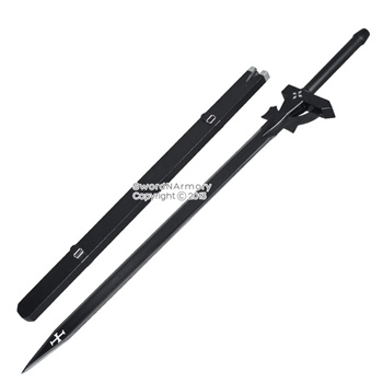 43" Sword Art Online Kazuto Kirigaya Kirito Black Sword Steel Cosplay Prop