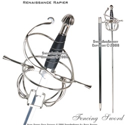 Renaissance Swept Hilt Rapier Fencing Sword