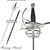 Renaissance Rapier Fencing Sword