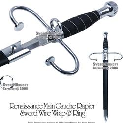 21" Renaissance Main Gauche Rapier Medieval Short Sword