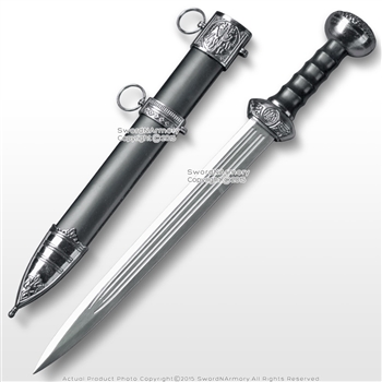 Roman Short Sword Historic Dagger 440 Stainless Steel Quad Fullered Blade