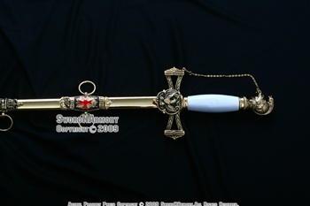 Gold Plated Templar Knight of St. John Sword