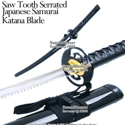 Fantasy Japanese Samurai Katana Sword SawTooth Serrated