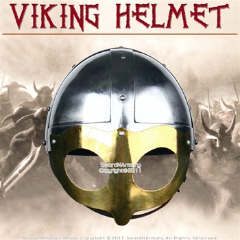 Medieval Viking Warriors Steel Helmet w/ Chin Strap