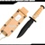 Fixed Blade Marine Combat Knife Dagger Letter Opener w/ Chain Sheath Drop Point