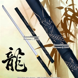 Bamboo Dragon Samurai Katana Ninja Sword Zatoichi Black