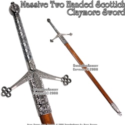 Scottish Claymore Sword With Hardwood Scabbard Braveheart