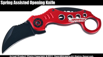 Assisted Opening Folding Karambit Filipino Knife RD