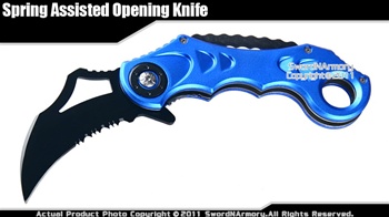 Assisted Opening Folder Karambit Filipino Pocket Knife BL