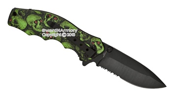 Hygiplas Serrated Tomato Knife Green 100mm - CF898 - Buy Online at Nisbets