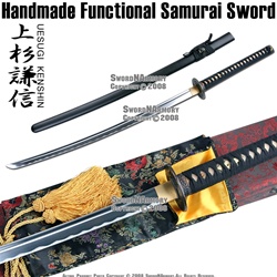 Uesugi Kenshin Handmade Samurai Katana Sword Sharp with Gift Box