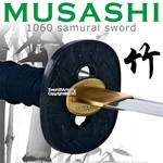 Handmade Musashi 1060 Katana Samurai Sword Bamboo Black