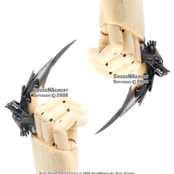 Fantasy Iron Reaver Wolf Claw Finger Blade Knife Glove