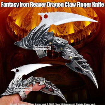 Iron Reaver Dragon Tail Claw Knife Armor Finger Blade