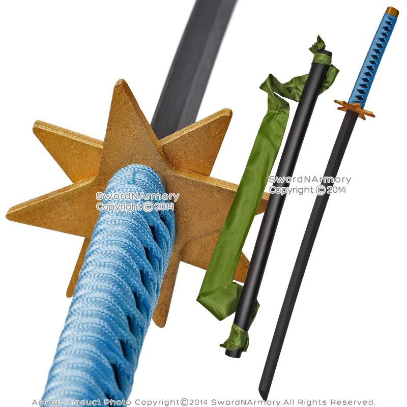 Wooden Cosplay Anime Sword, Tomioka Giyuu Samurai Sword, Short, 30 in -  Walmart.com