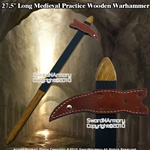 Viking Medieval Practice Wooden War hammer Waster