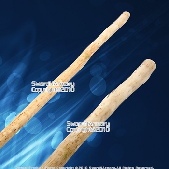 Natural White Wax Wood Bo Staff For Martial Arts