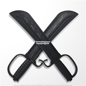 Kung Fu Wing Chun Double Butterfly Sword Polypropylene Training Bart Cham Dao