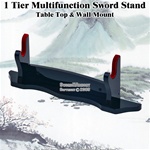 1 Tier Multifunction Sword Stand Table Top & Wall Mount